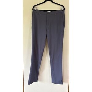 Mott & Bow Tech Trouser Pants Granite Gray Mens 33x32 Chino Performance Work